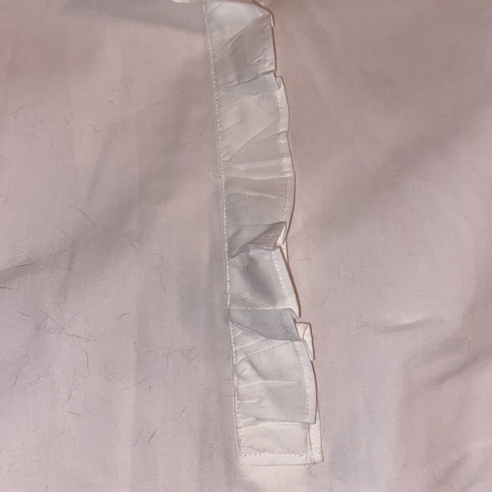 Solid White Talbots Stretch Convertible Blouse - image 2